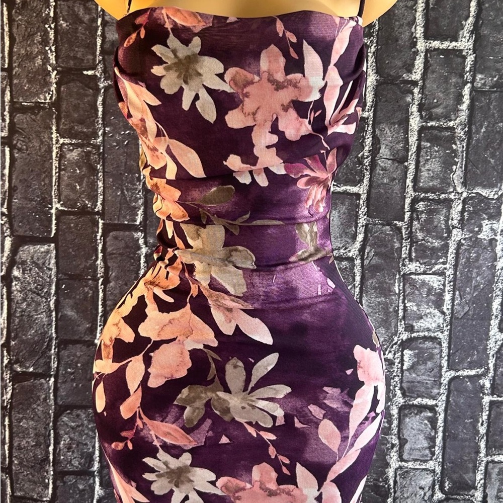 Floral Purple Dress